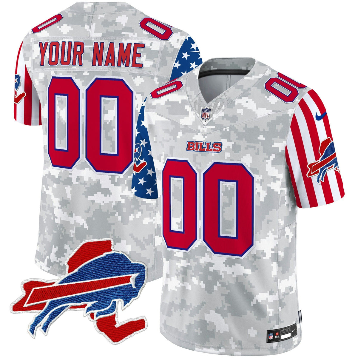 NFL Buffalo Bills 2025 Independence Day Vapor Premier Limited Jersey