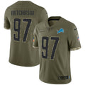 NFL Aidan Hutchinson Detroit Salute To Service Jersey - Salute To Service