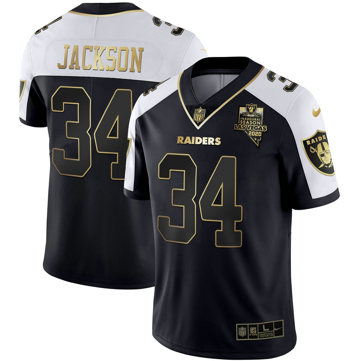 Jersey NFL Alternate Vapor Black Gold Limited