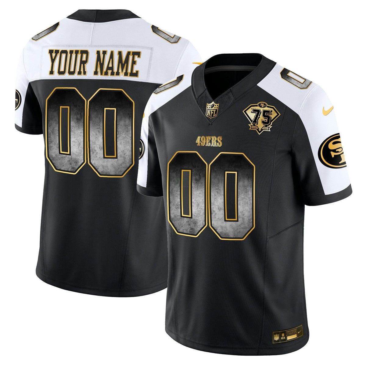NFL San Francisco 49ers Arch Smoke Vapor Jersey