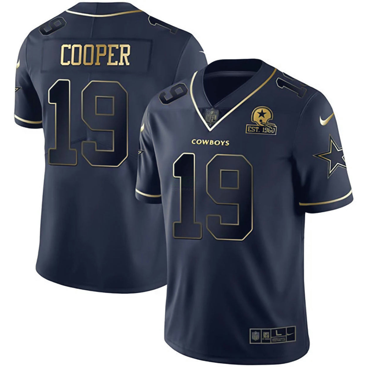 Jersey NFL Navy Blue Gold Collection