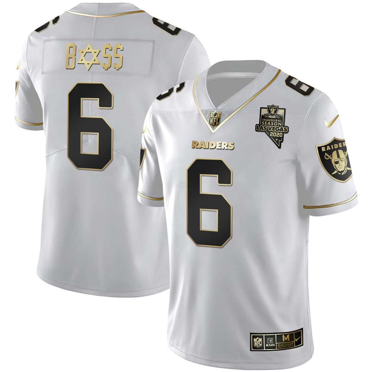 NFL White Gold BOSS Vapor Jersey - White Gold