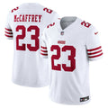 NFL Christian McCaffrey San Francisco Vapor Jersey – White - White