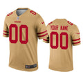 NFL Custom Gold Invertida Legend Jersey - Gold
