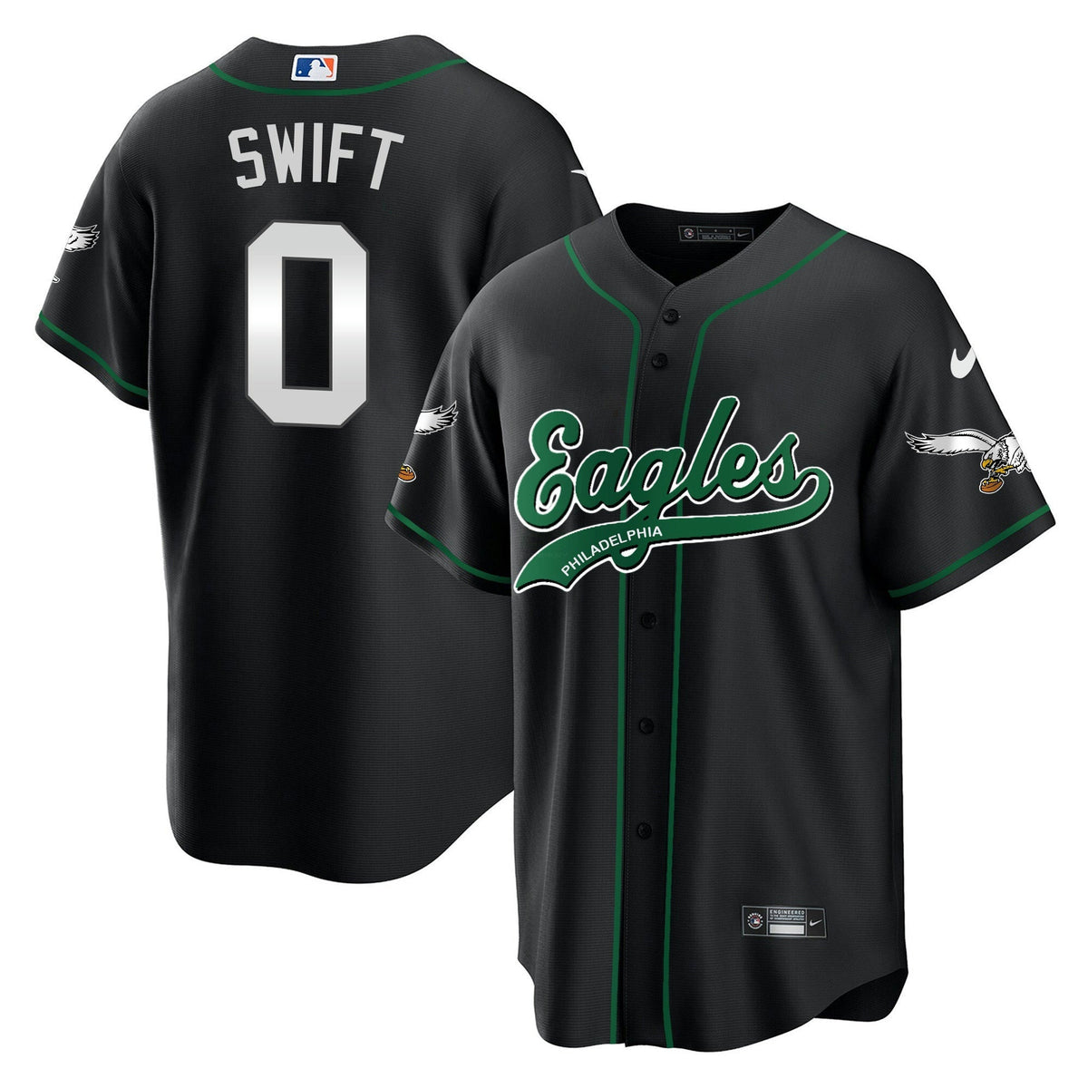 NFL D’Andre Swift Kelly Green Jersey