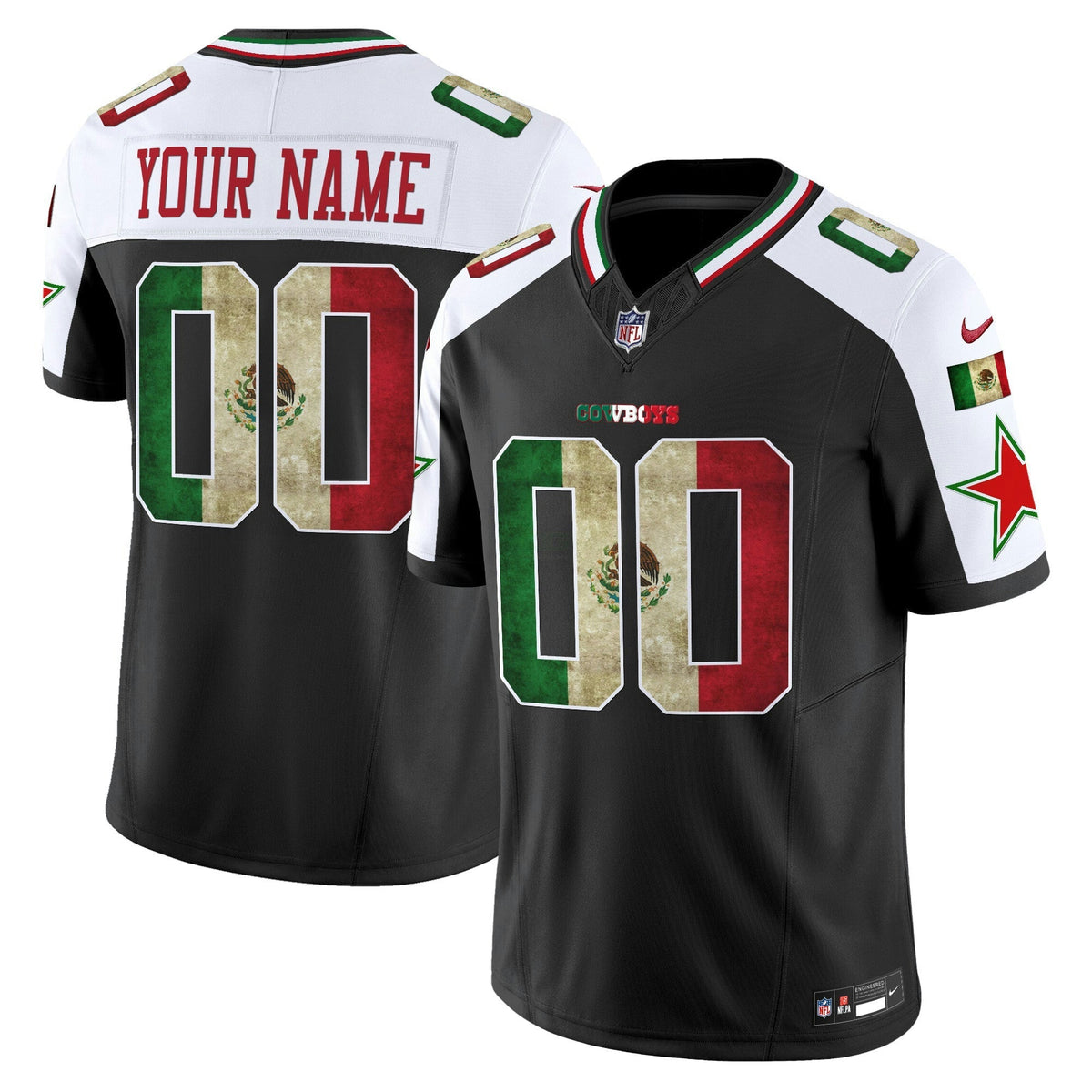 NFL Dallas Mexico Vapor Limited Jersey V3