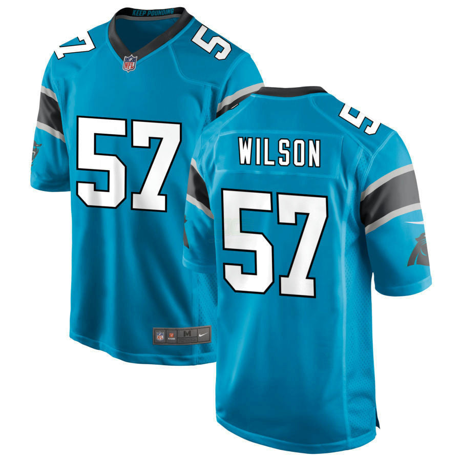 NFL Damien Wilson Carolina Blue Jersey - Damien Wilson
