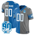 NFL Detroit 90th Year Patch Split Vapor Jersey - Split