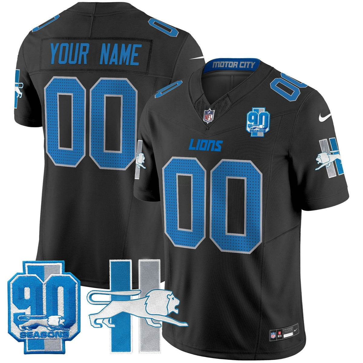NFL Detroit Lions Detroit Lion 1946 Throwback Vapor Limited Jersey