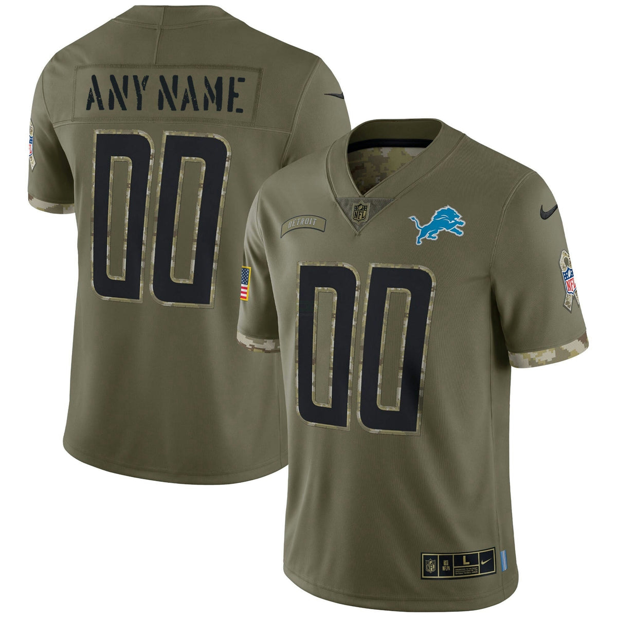 NFL Detroit Lions Salute To Service Jersey - Salute To Service