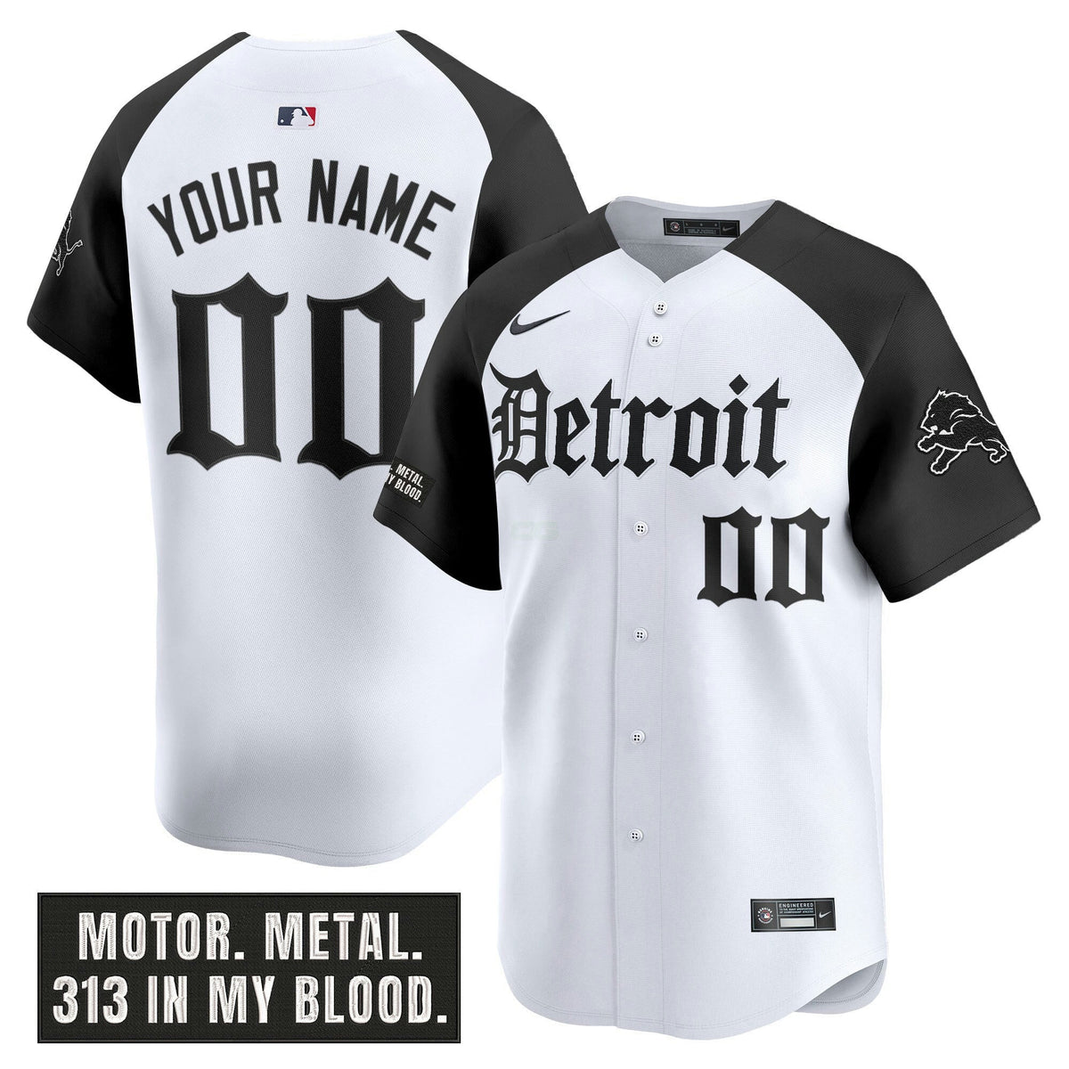 NFL Detroit ‘Motor Gothic Edition’ Vapor Premier Limited Jersey