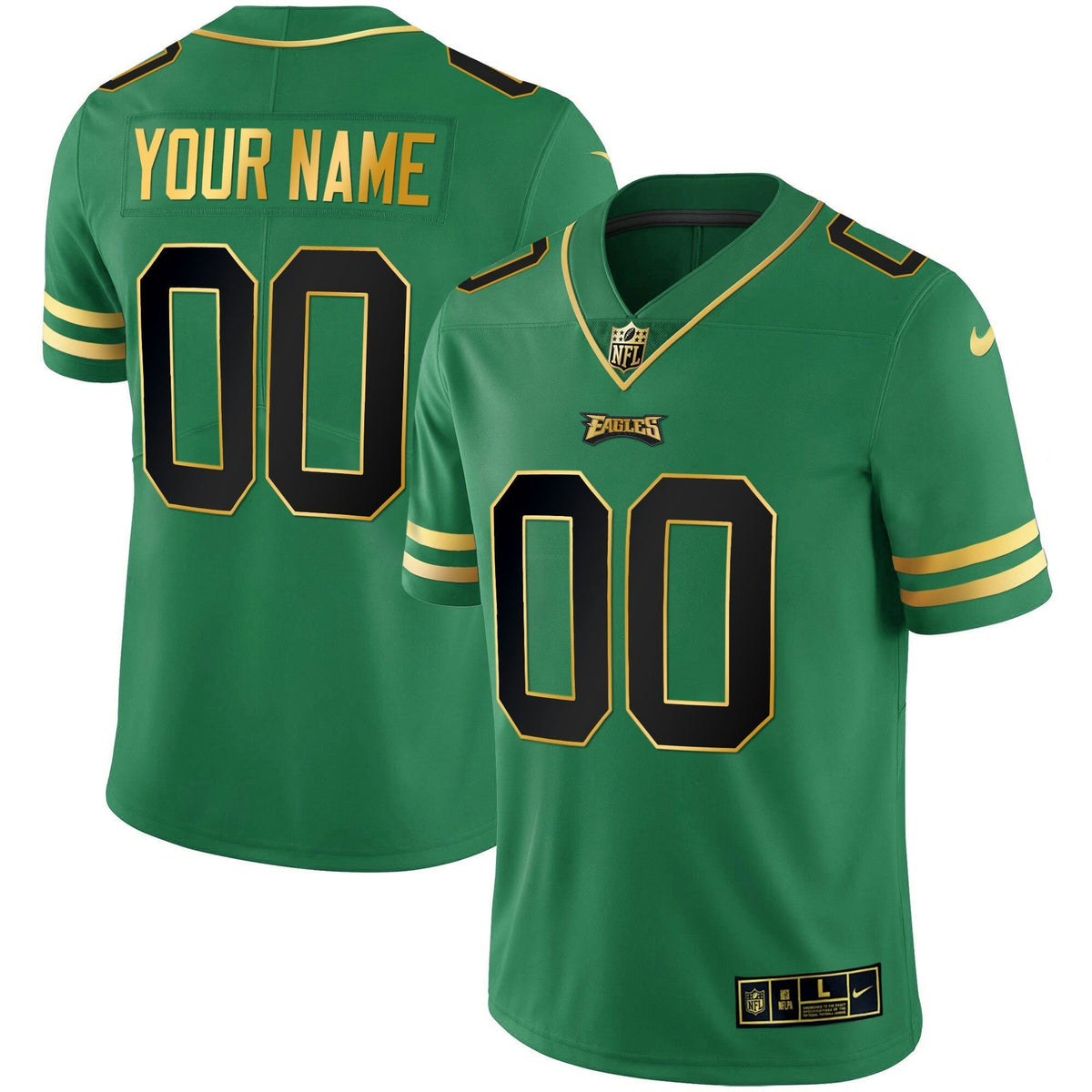 NFL Gold & Kelly Vapor Jersey V3
