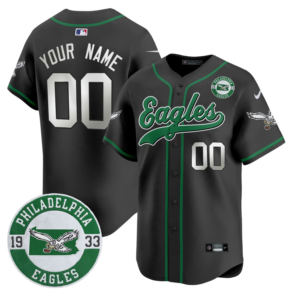 NFL Est. 1933 Patch Patch Kelly Green Vapor Jersey