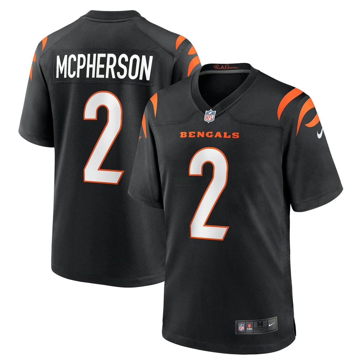 NFL Evan McPherson Cincinnati Black Jersey - Evan McPherson