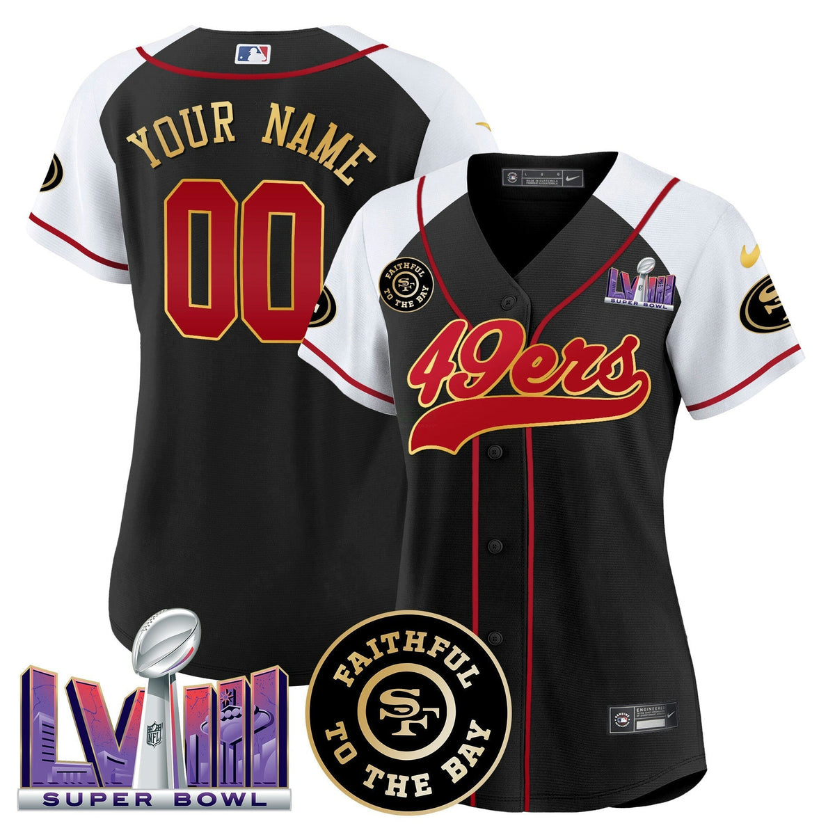 NFL Faithful & Super Bowl LVIII Patch Jersey