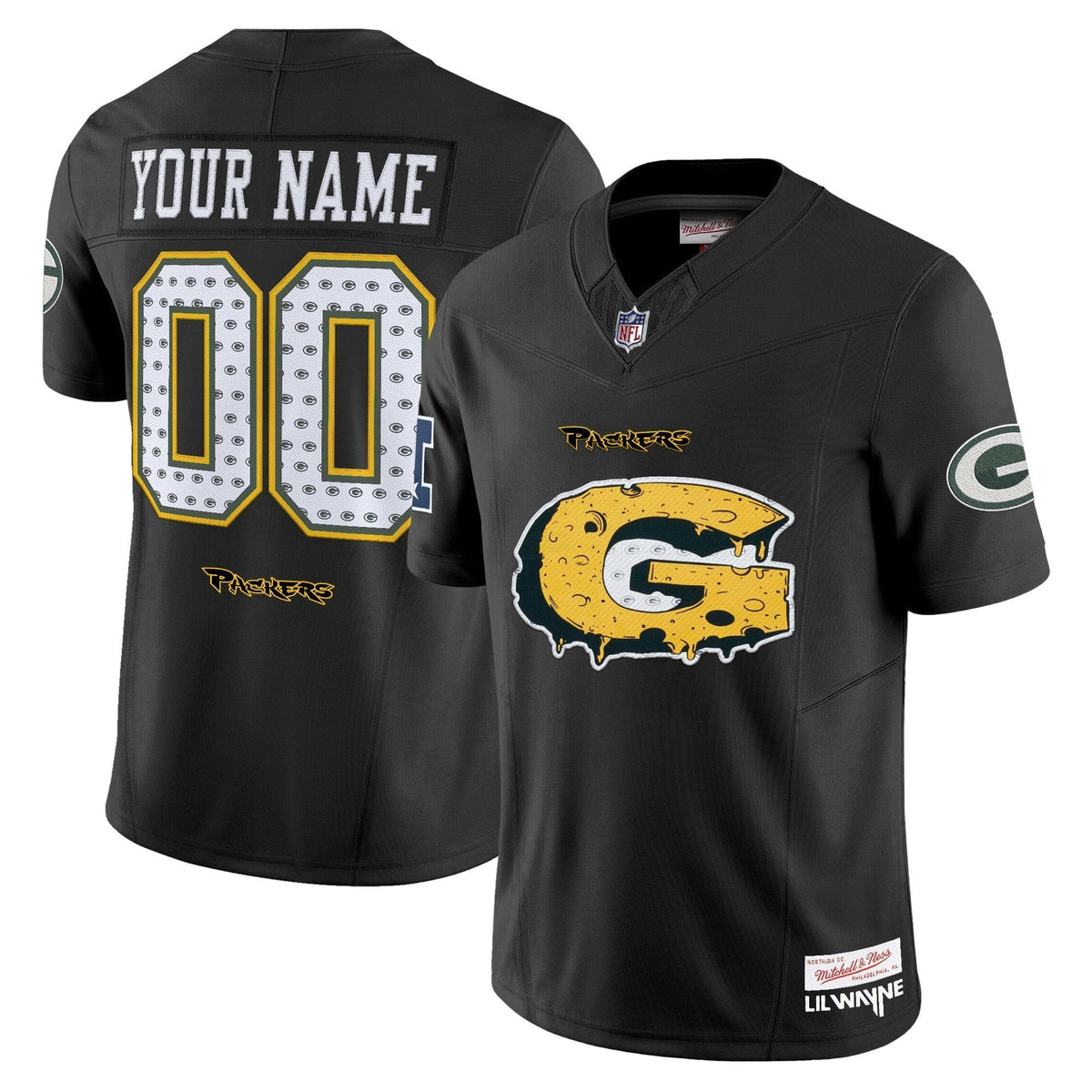 NFL Green Bay ‘Cheesehead’ x ‘Tha Carter VI’ Style Vapor Limited Jersey - Custom