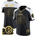 NFL Pittsburgh Steelers Home Patch Gold Vapor Jersey