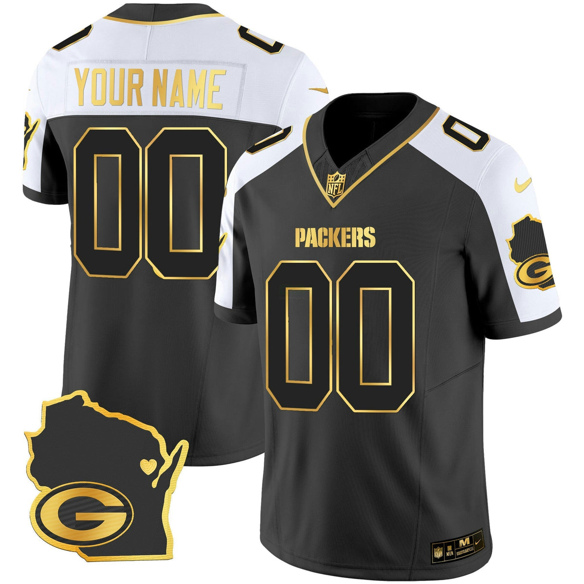 NFL Home Patch Gold Vapor Jersey V2