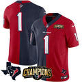 NFL Houston 2023 AFC South Champions Patch Split Vapor Jersey