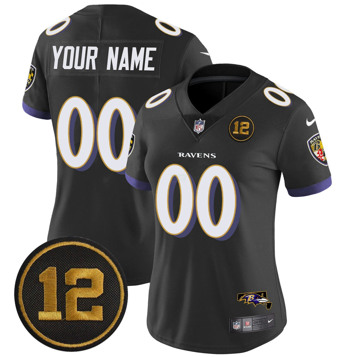 NFL Jacoby Jones Patch Vapor Limited Jersey