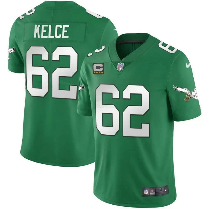 NFL Jason Kelce Philadelphia Kelly Green Jersey