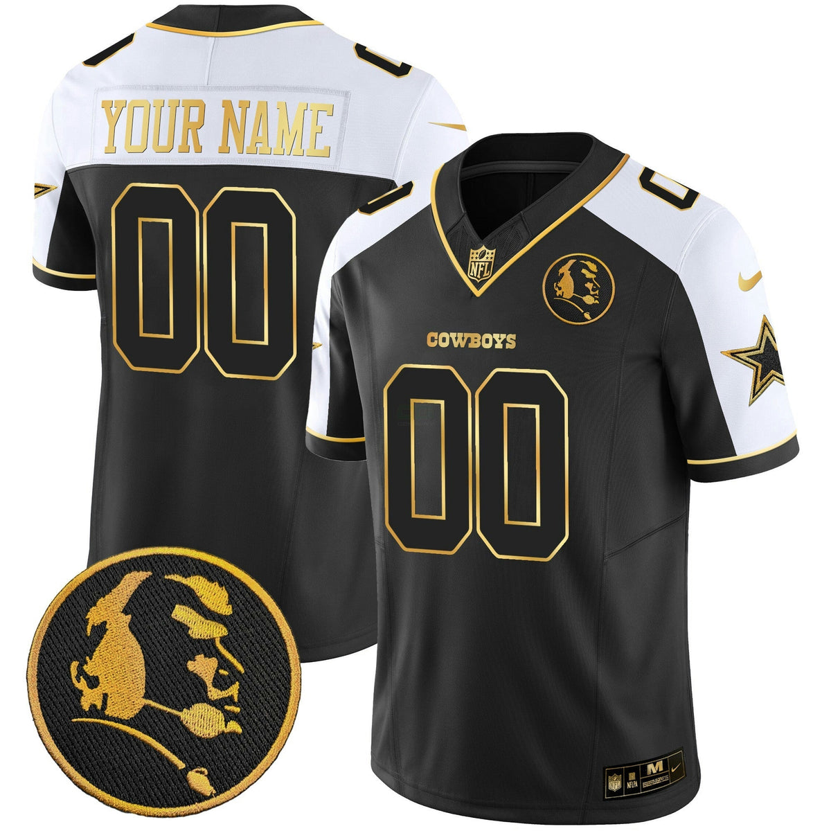 NFL John Madden Patch Gold Vapor Jersey