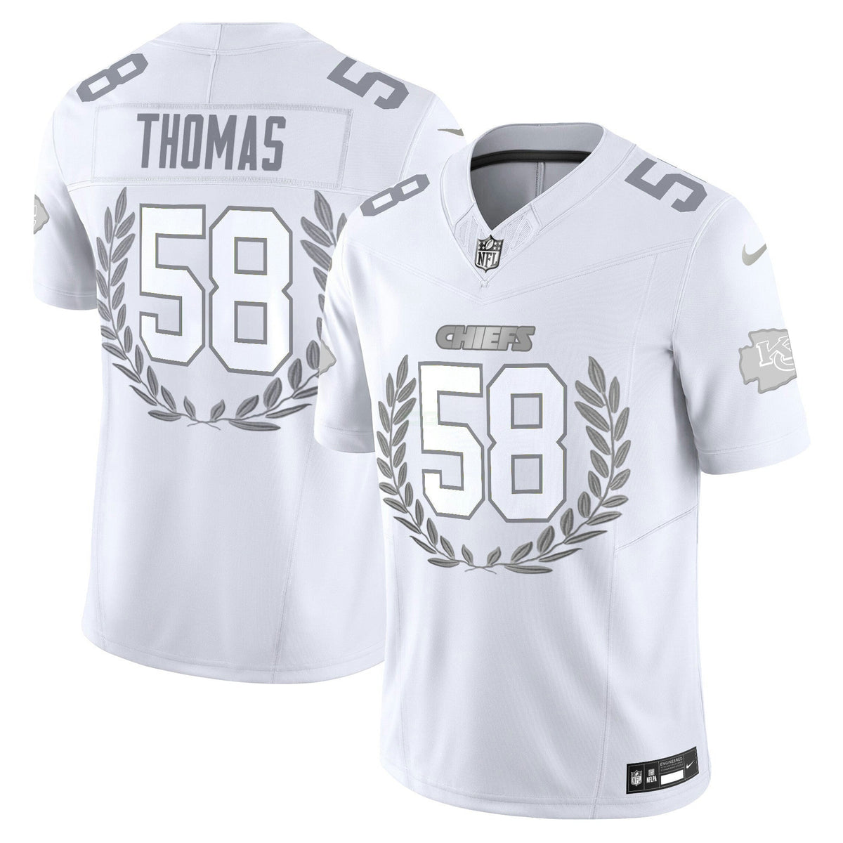 NFL Kansas City Platinum MVP Vapor Limited Jersey