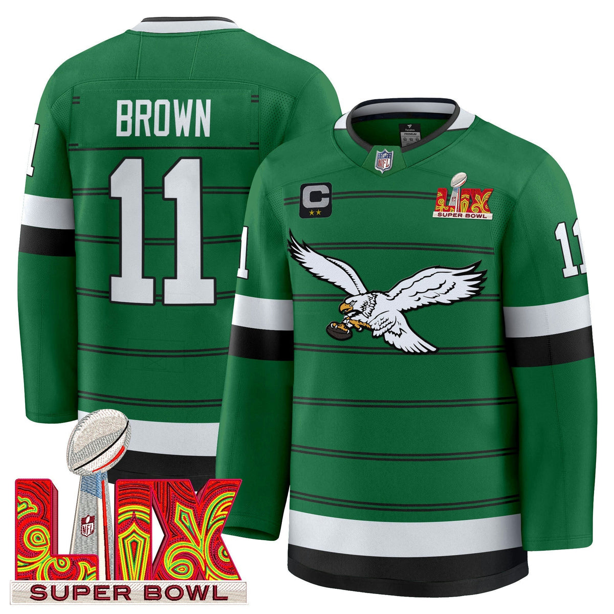 NFL Kelly Green Hockey Premium Jersey