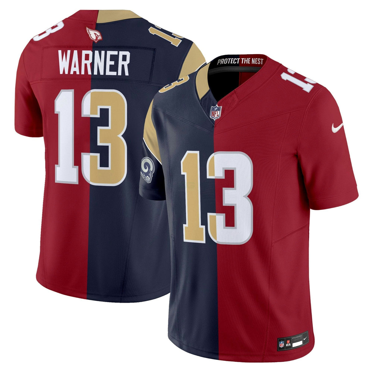 NFL Kurt Warner Split Vapor Limited Jersey - Rams - Cardinals