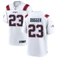 NFL Kyle Dugger New England White Jersey - Kyle Dugger