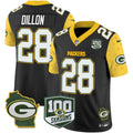 NFL Men’s 100th Season & Home Patch Cheese Vapor Limited Jersey