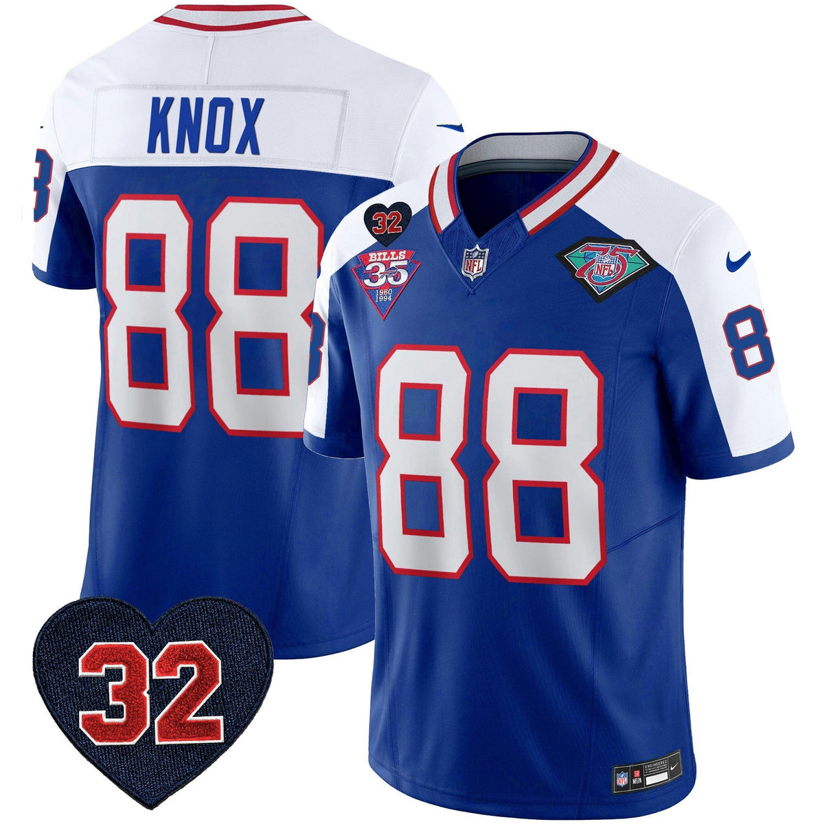 NFL Men’s 1994 Throwback O.J. Simpson Patch Vapor Limited Jersey