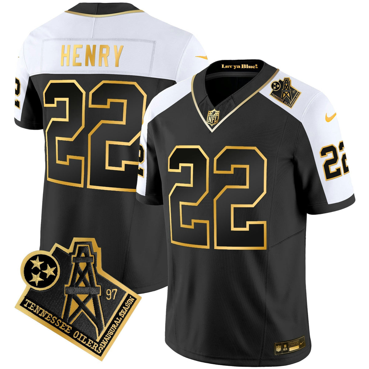 NFL Men’s 1997 Throwback Gold Vapor Jersey