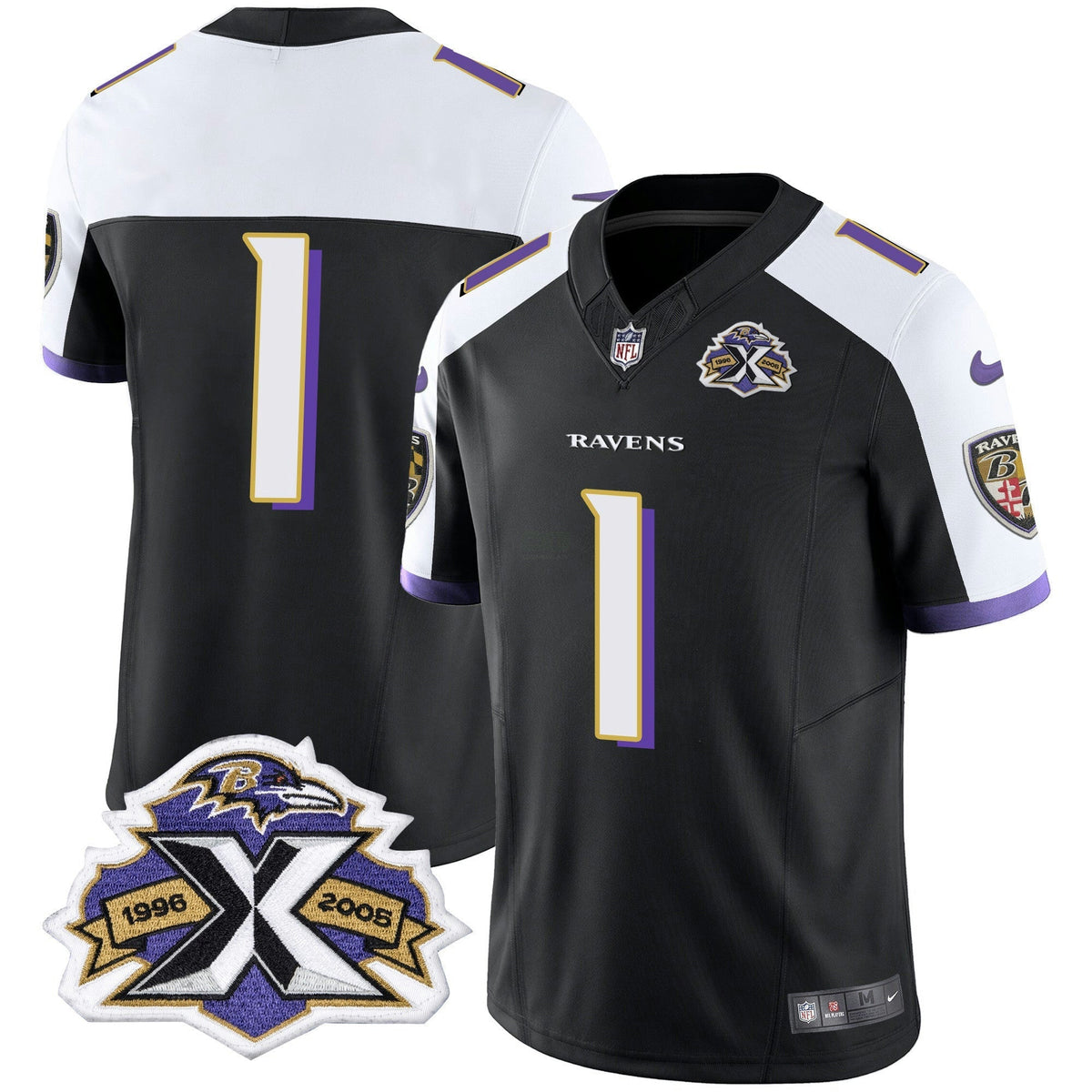 NFL Men’s 2005 Throwback Black Vapor Limited Jersey