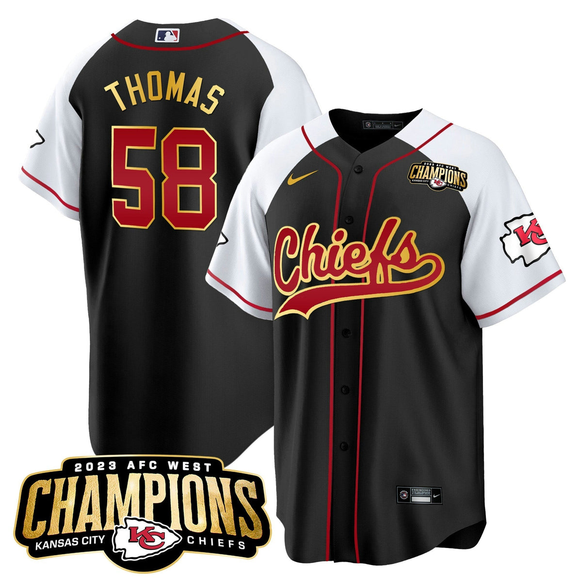 NFL Men’s 2023 AFC West Champions Patch Jersey