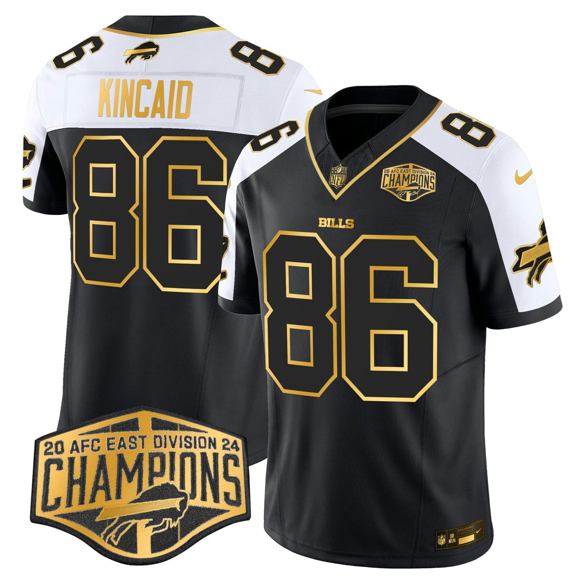 NFL Men’s 2024 AFC East Division Champions Gold Vapor Limited Jersey