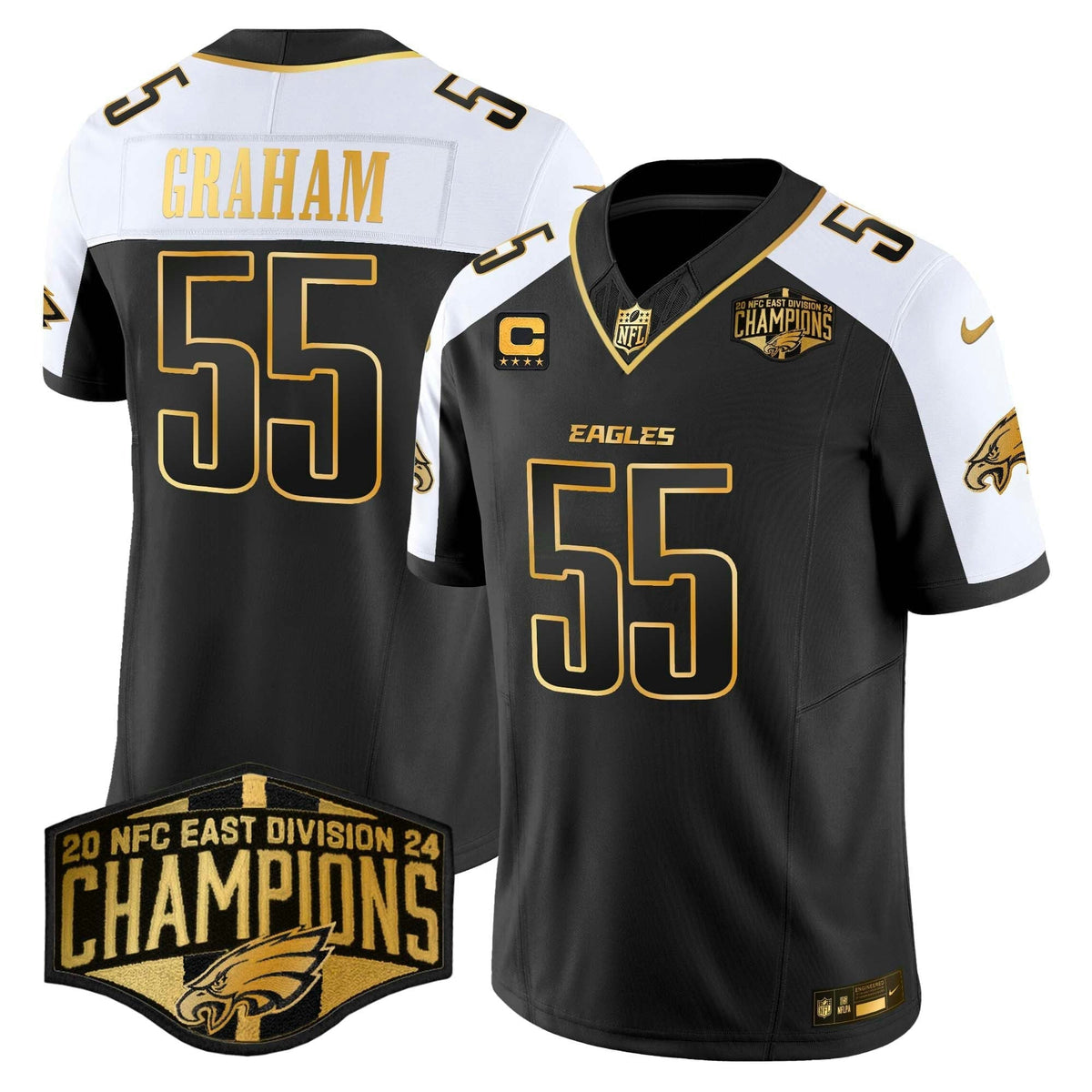 NFL Men’s 2024 NFC East Division Champions Gold Vapor Limited Jersey
