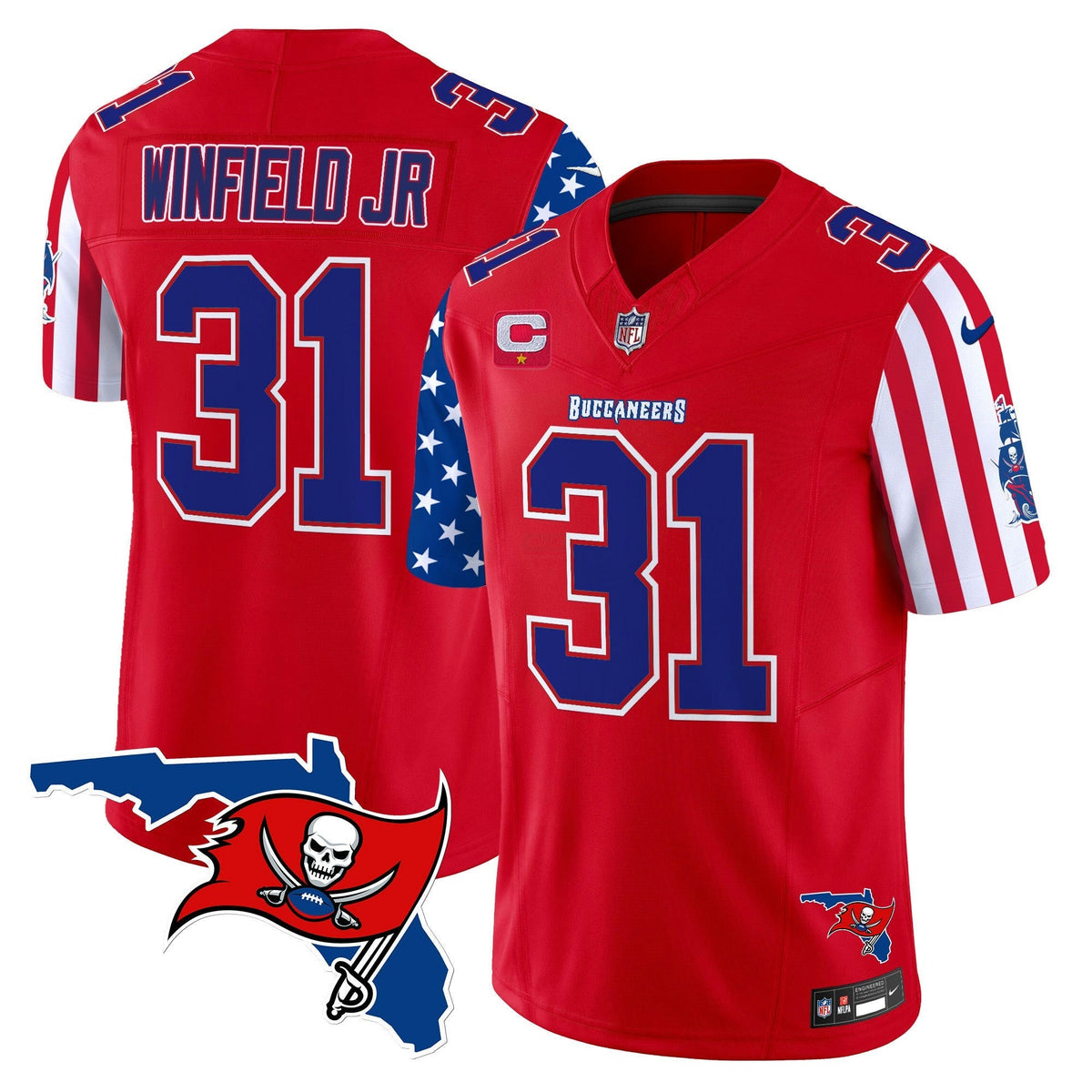 NFL Tampa Bay Buccaneers Men’s 2025 Independence Day Vapor Premier Limited Jersey