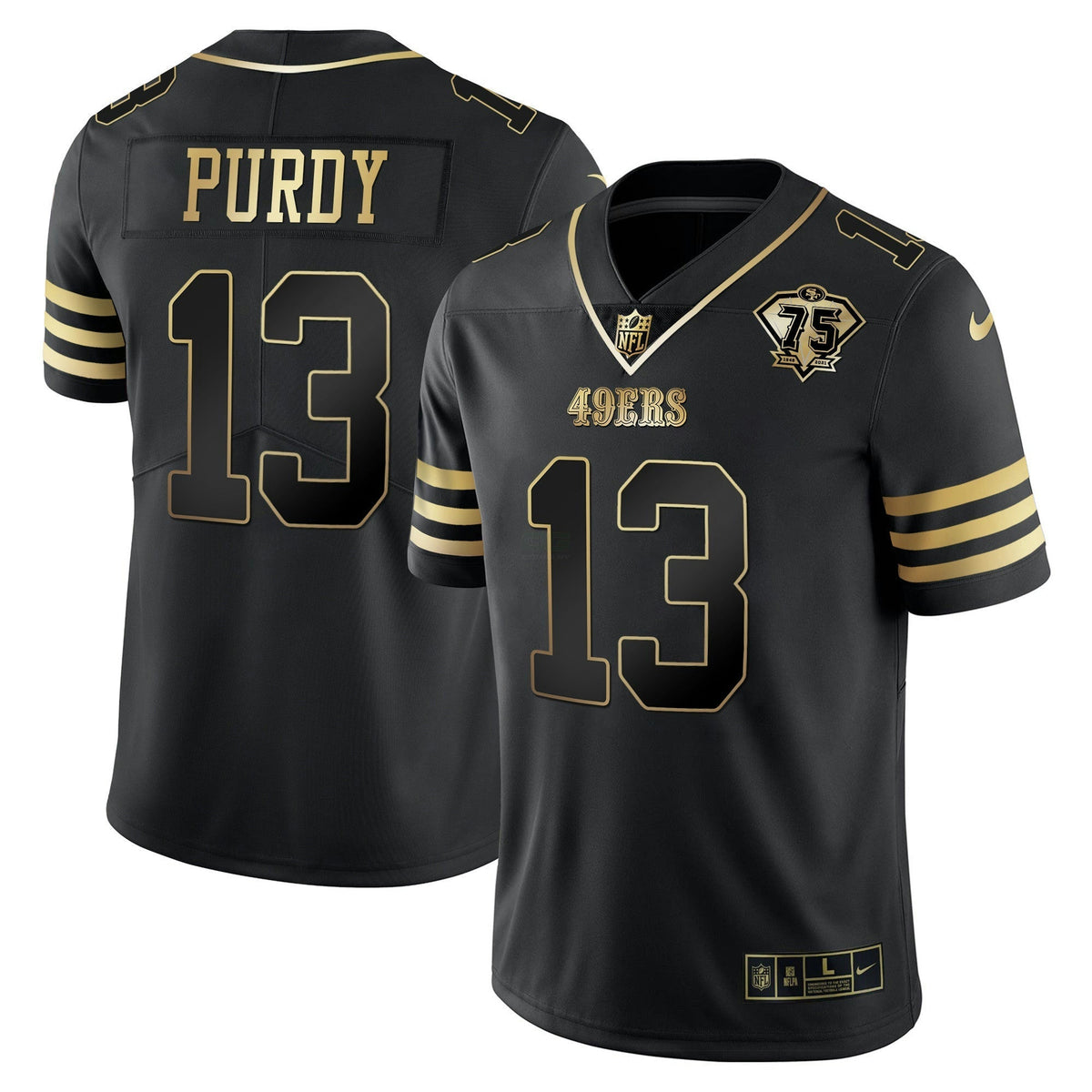 NFL Men’s 75th Anniversary Patch Vapor Gold Jersey