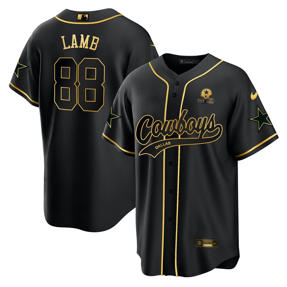 NFL Men’s Baseball Gold Jersey