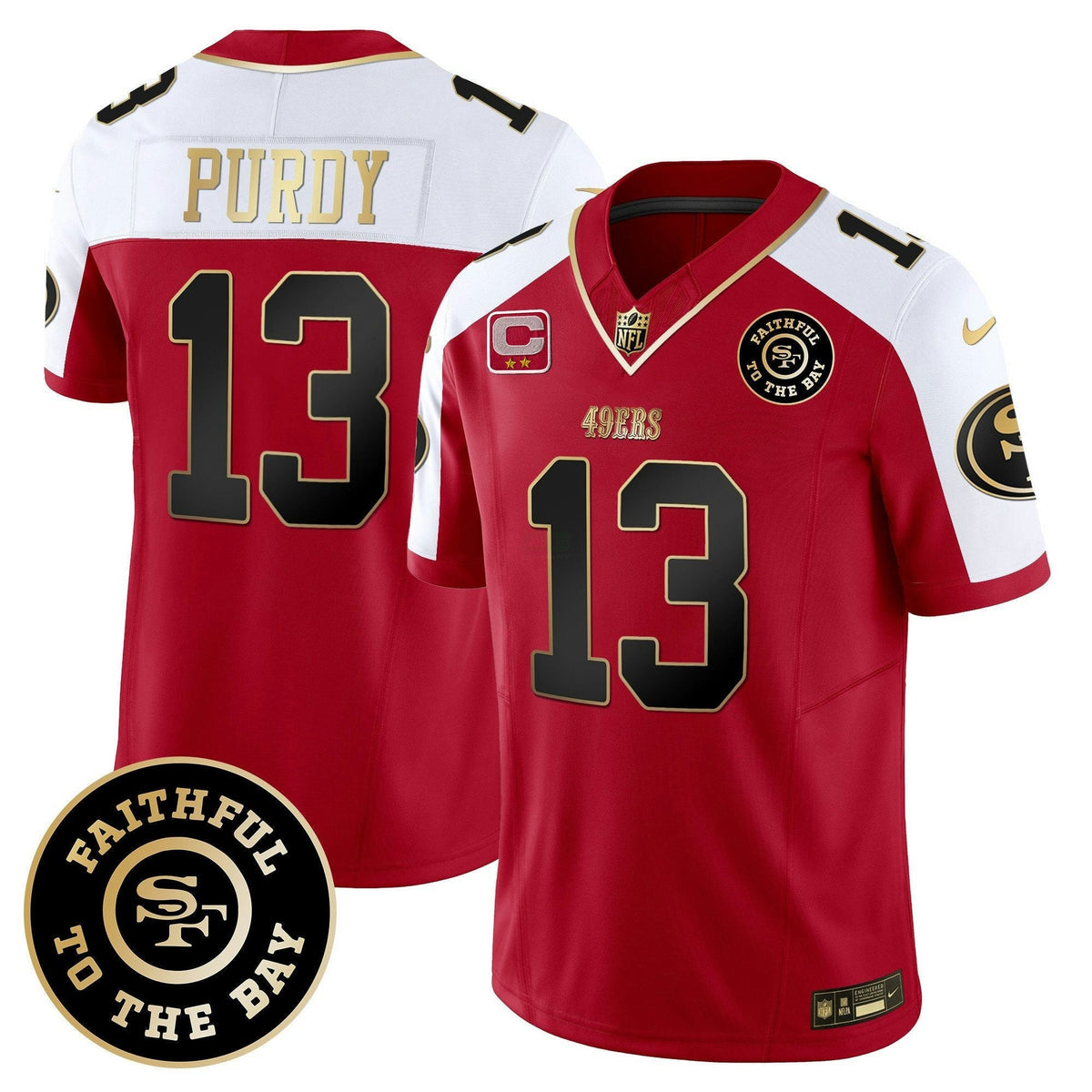 NFL Men’s Faithful To The Bay Patch Vapor Limited Jersey