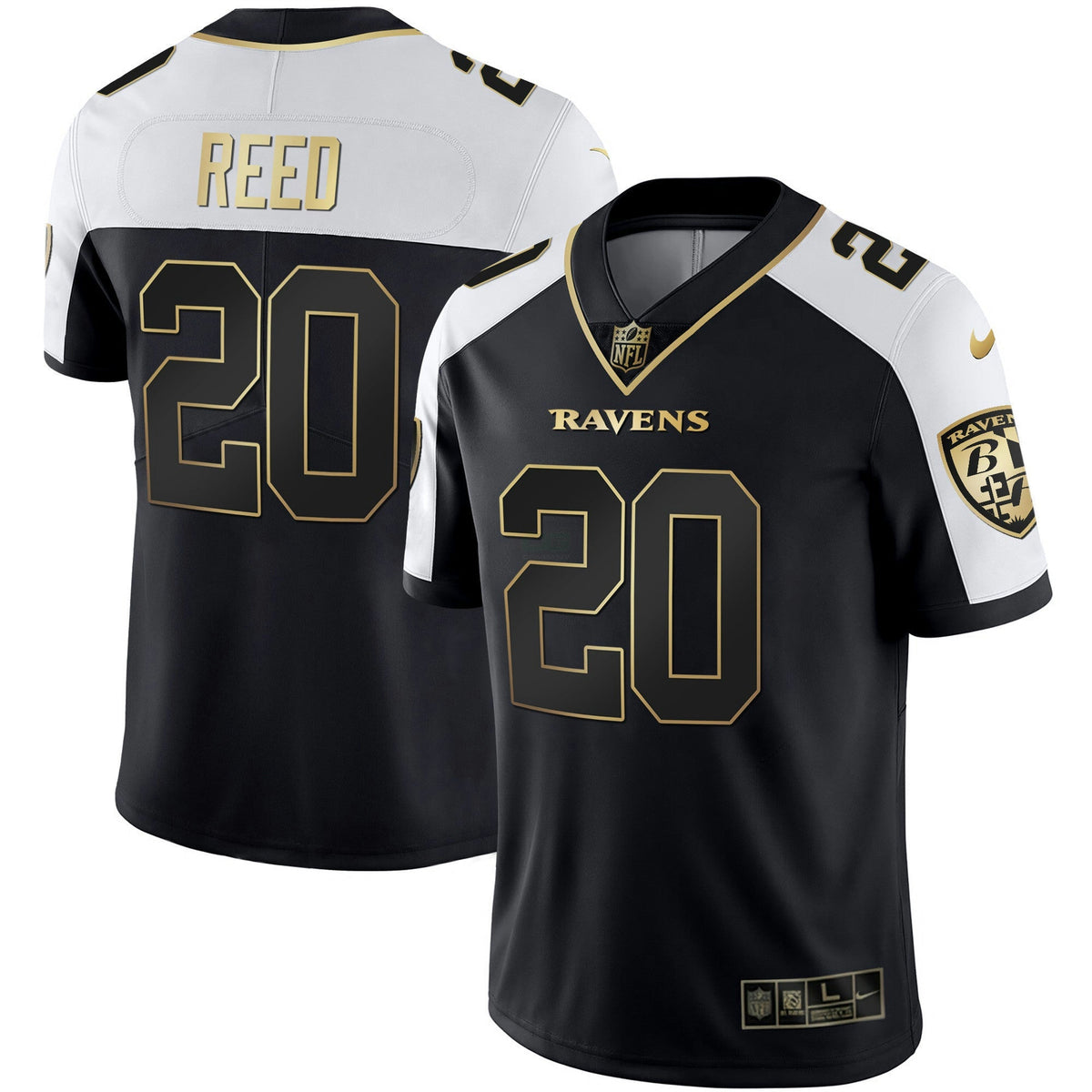 NFL Baltimore Ravens Men’s Gold Vapor Jersey
