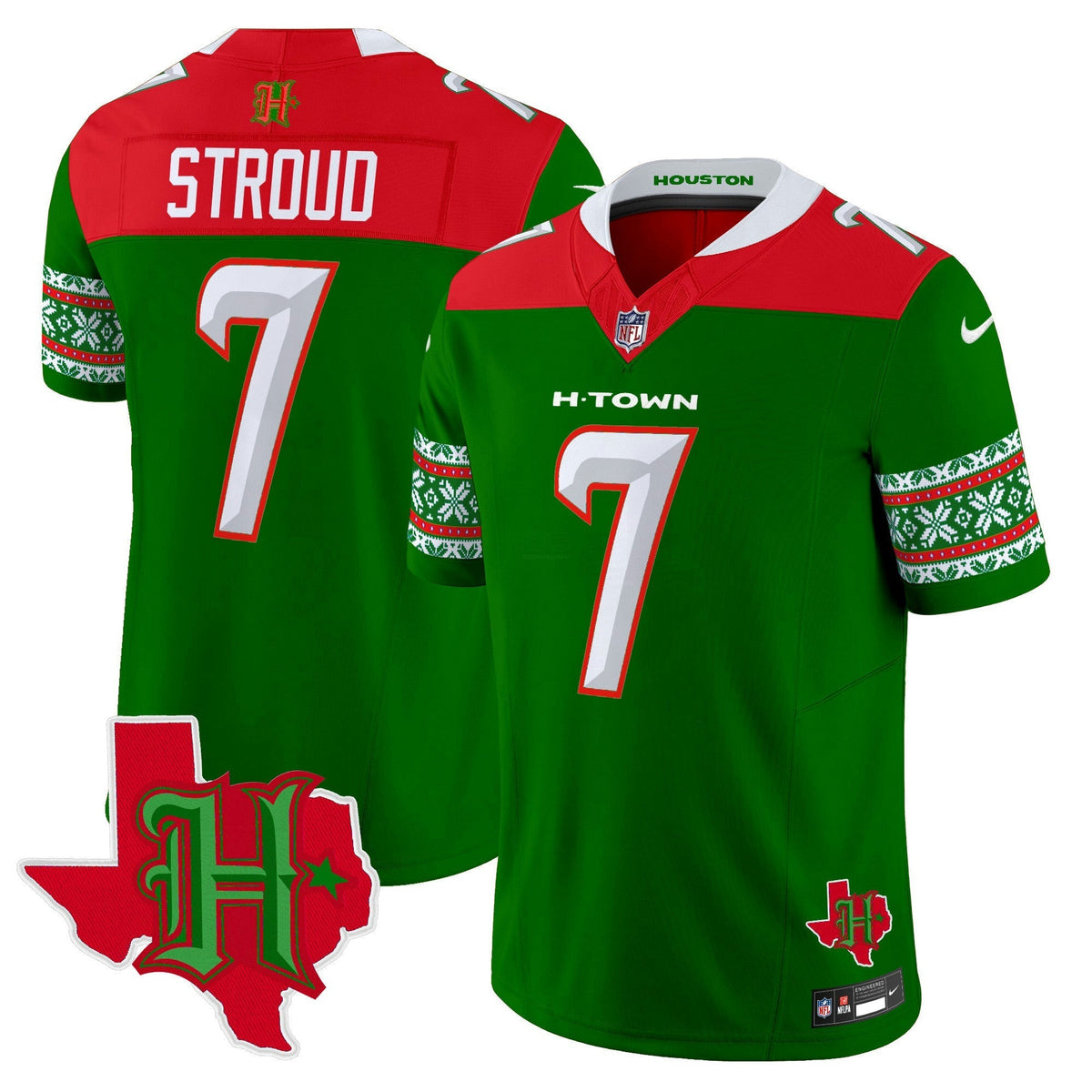 NFL Men’s Houston 2024 Christmas Vapor Limited Jersey