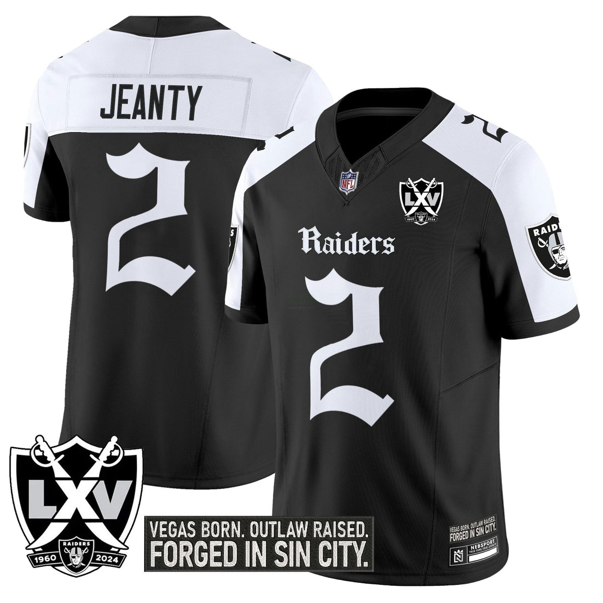 NFL Men’s Las Vegas ‘Gothic Sin City Shadows Edition’ Vapor Limited Jersey