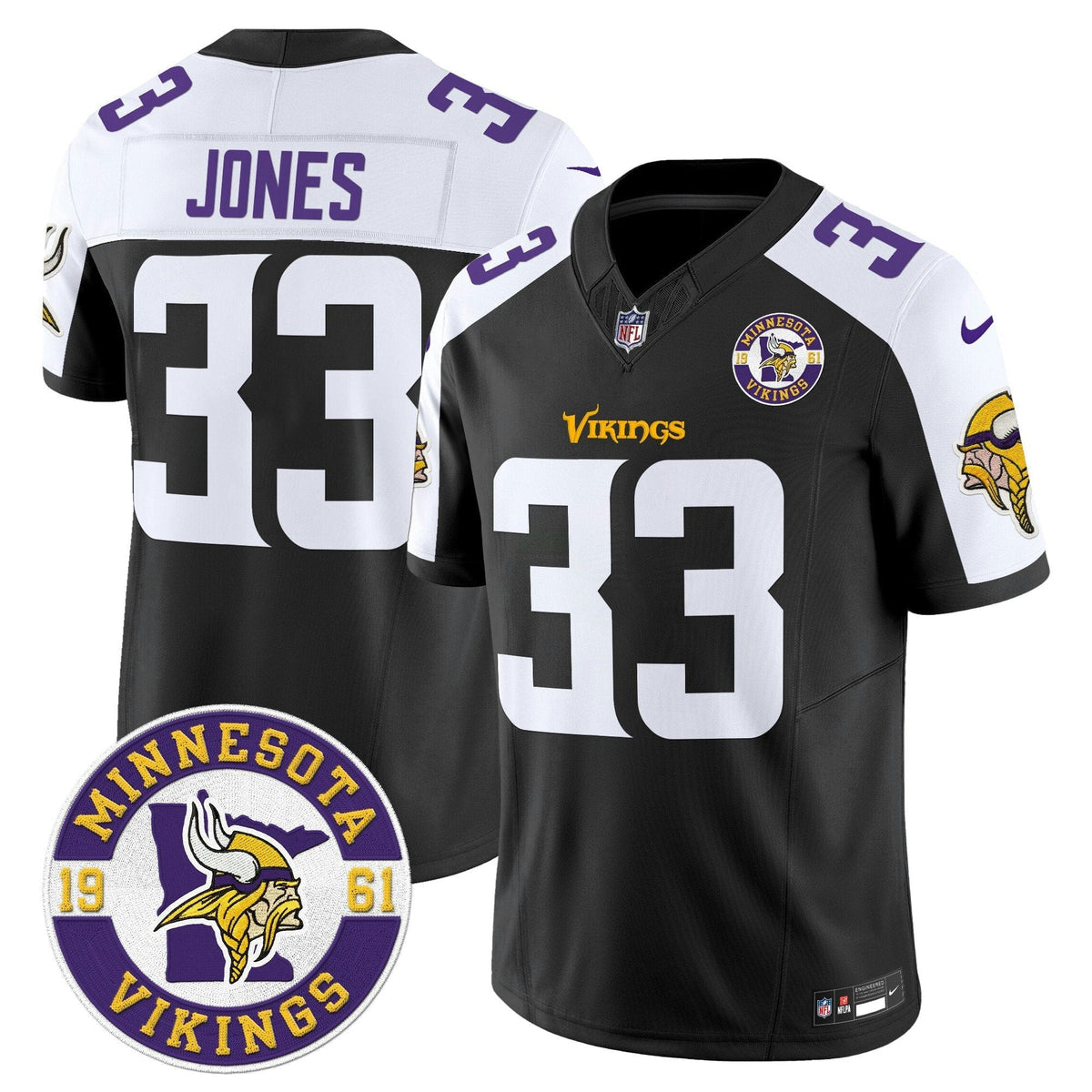 NFL Men’s Minnesota 2024 Vapor Limited Jersey V2 – Est. 1961 Patch