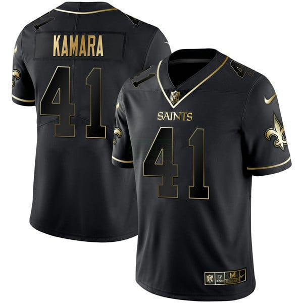 NFL Men’s New Orleans Black Gold Jersey