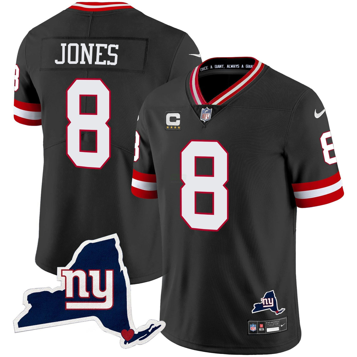 NFL Men’s New York State Map Patch Limited Jersey