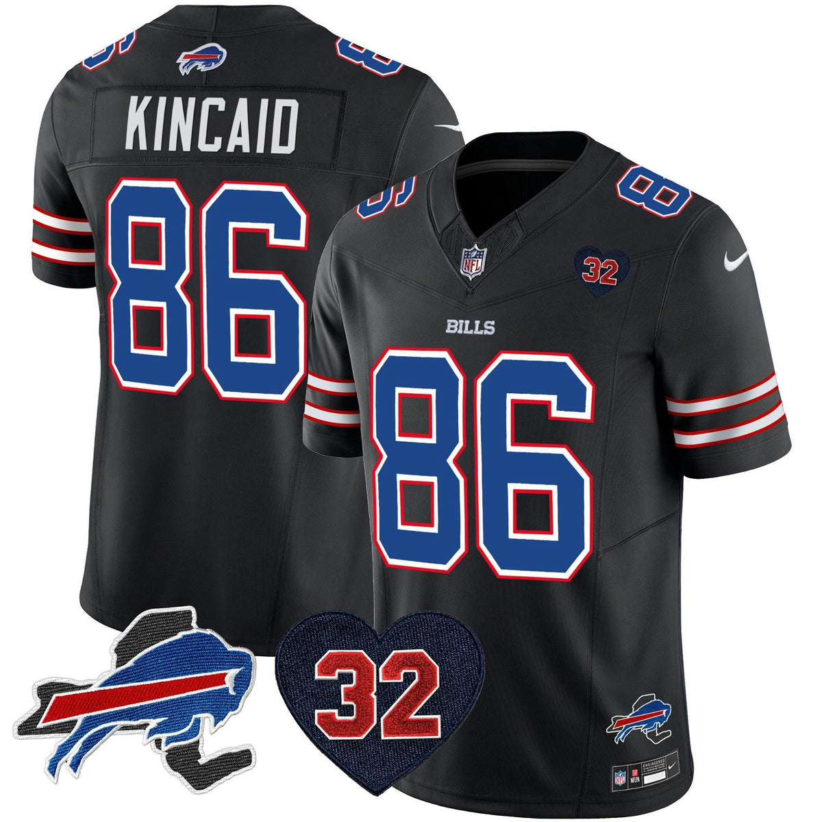 NFL Men’s O.J. Simpson Patch Vapor Limited Jersey