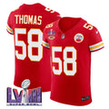 NFL Kansas City Chiefs Men’s Super Bowl LVIII Gold Patch Vapor Elite Jersey