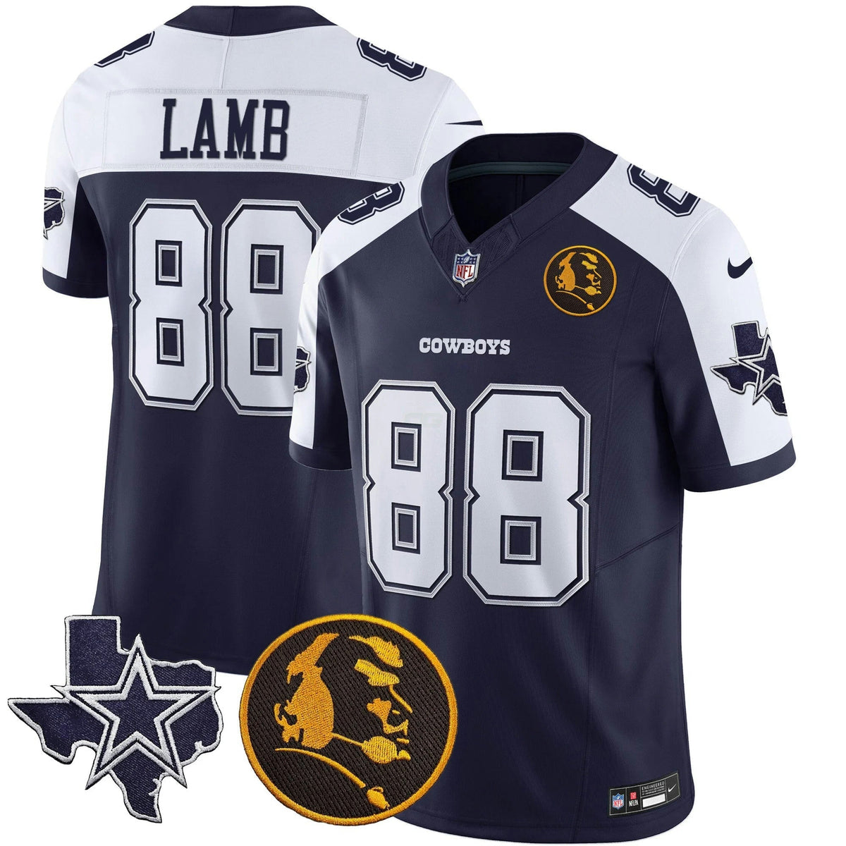 NFL Men’s Texas & John Madden Patch Vapor Limited Jersey